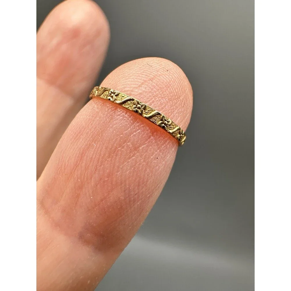 1946 Legget Dept Store Baby Birth Luck W Gold Ring 4 Leaf Clover